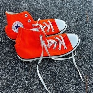 Vintage Converse Kids' Orange High-Top Sneakers